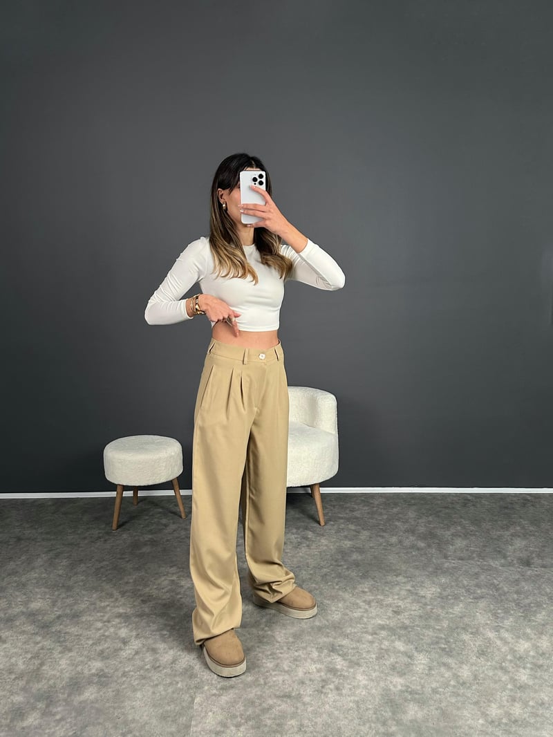 Noa Bej  Premium Palazzo Pantolon