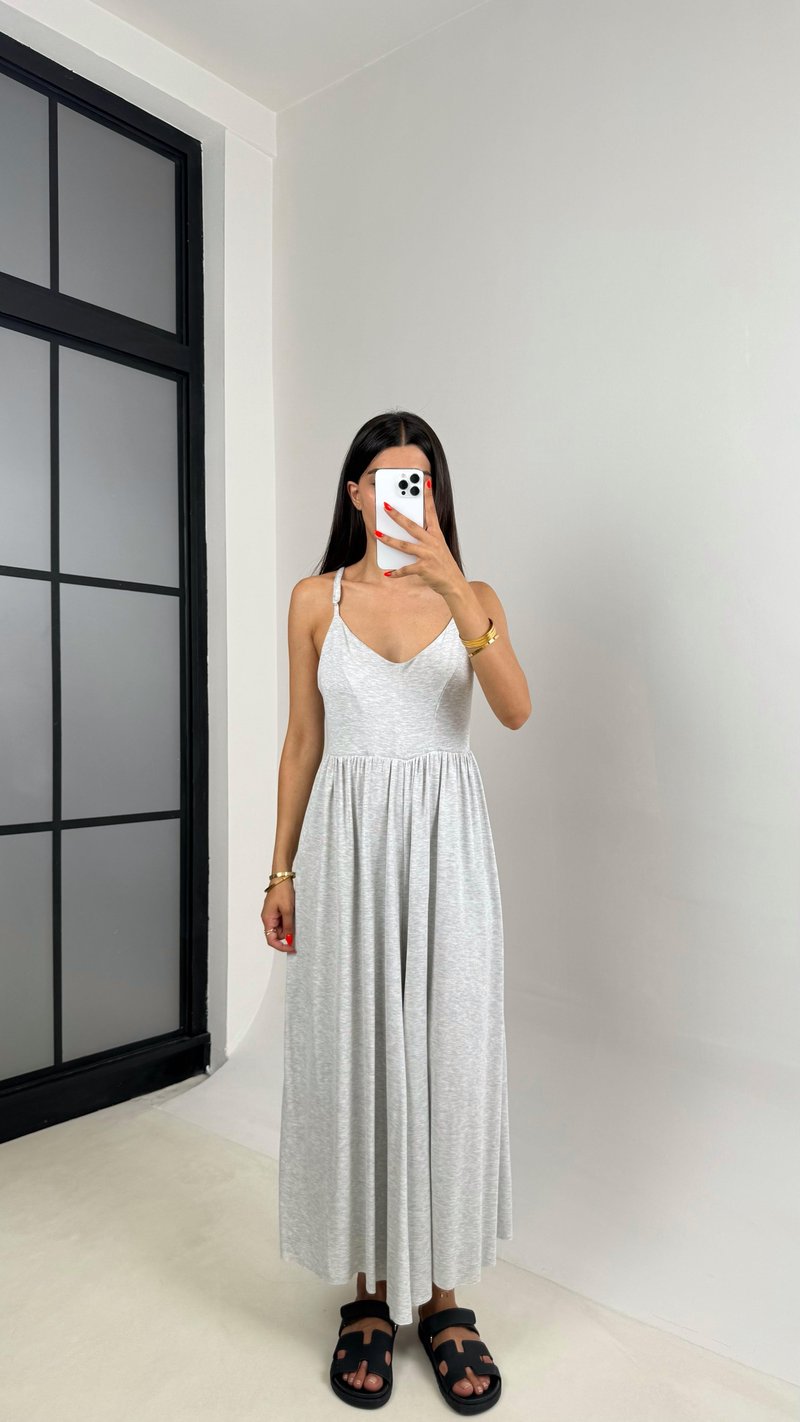 Gri Ayarlanabilir Askılı OYS Muadil Tulum Gaus00697