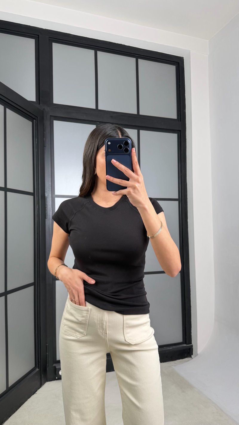 Siyah MD Muadil Basic Bluz GAUS-01351