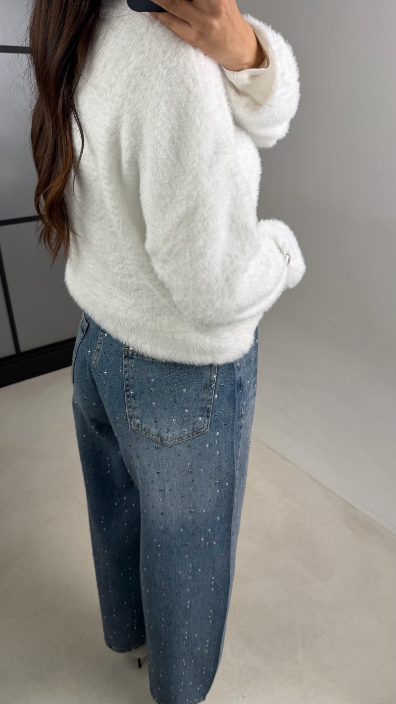 Mavi Full Taş İşlemli Muadil Premium Jean GAUS-00965