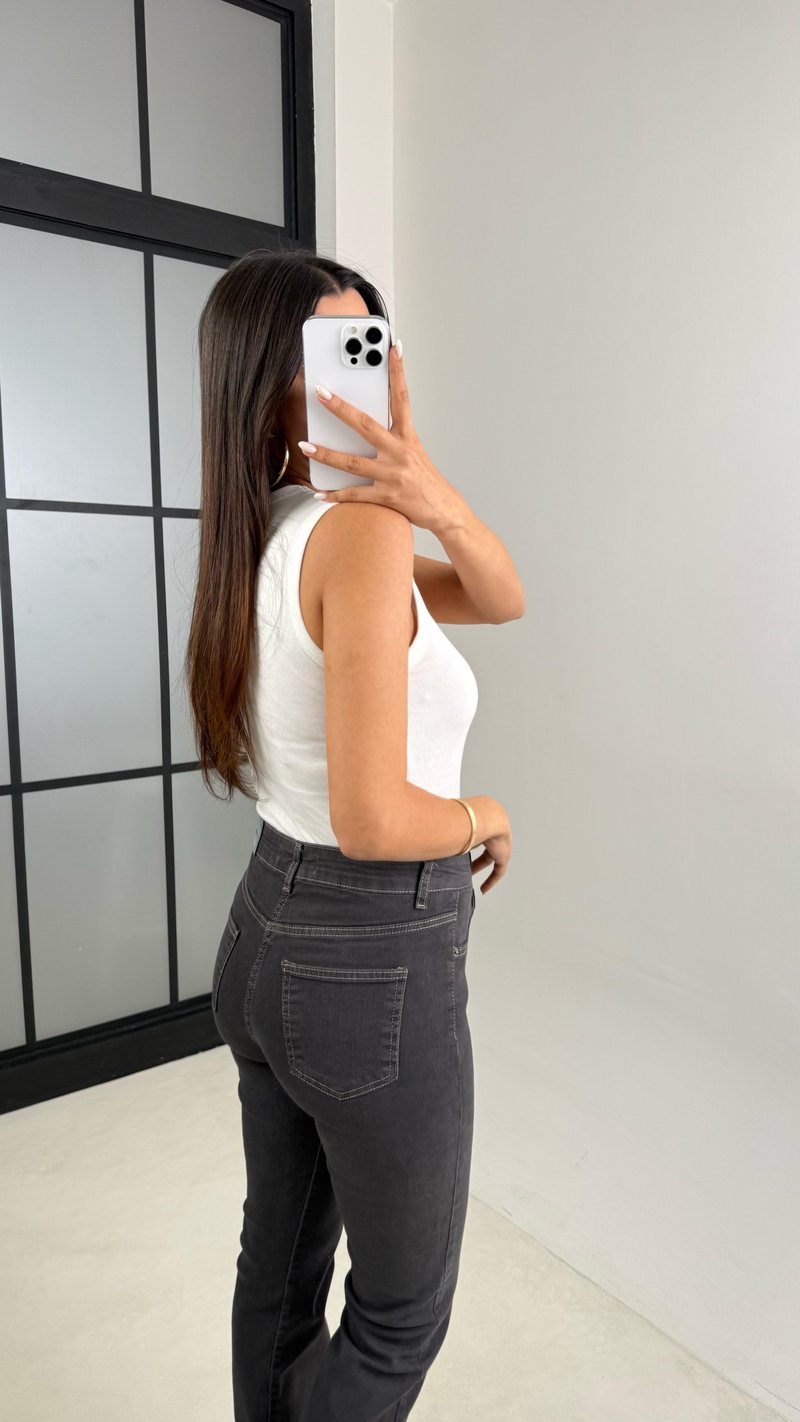 Antrasit Eskitmeli Flare Jean GAUS-00480