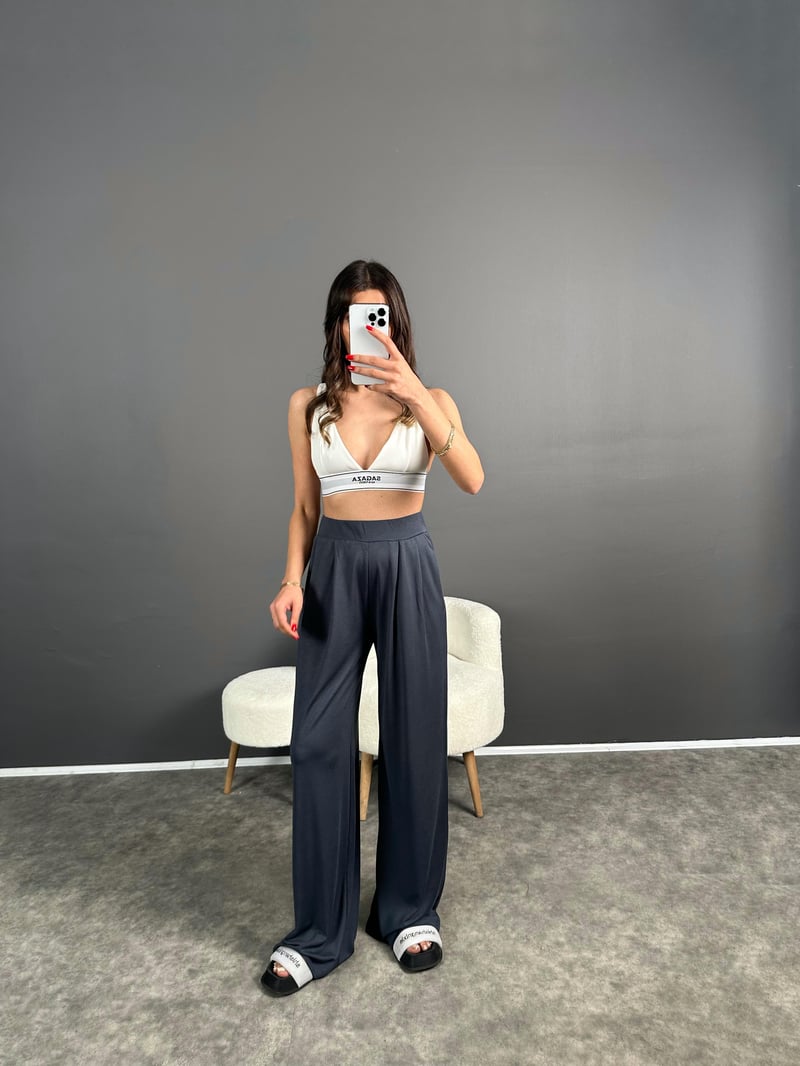 Anja Füme Pike Modal Kumaş Pantolon