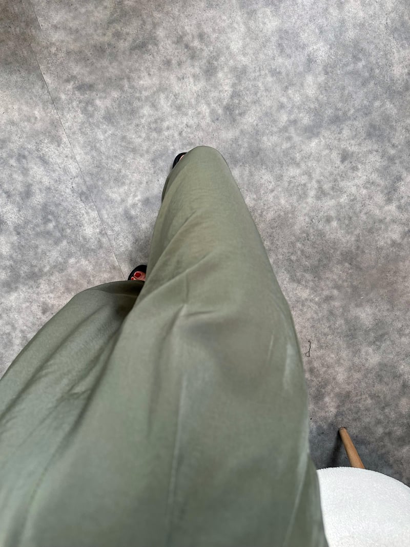 Tensel Haki Palazzo Pantolon 