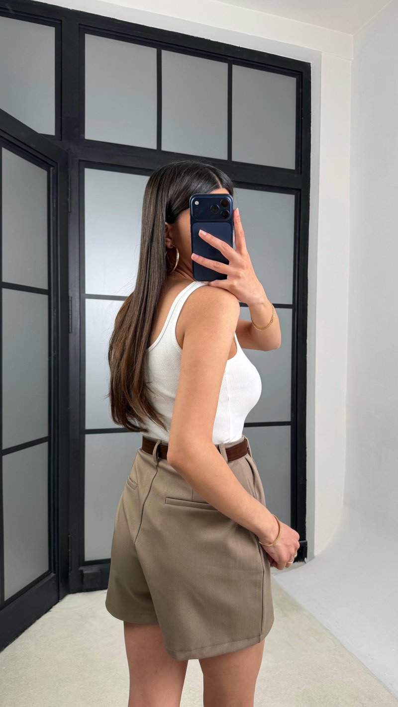 Vizon Kemerli Şort GAUS-01392