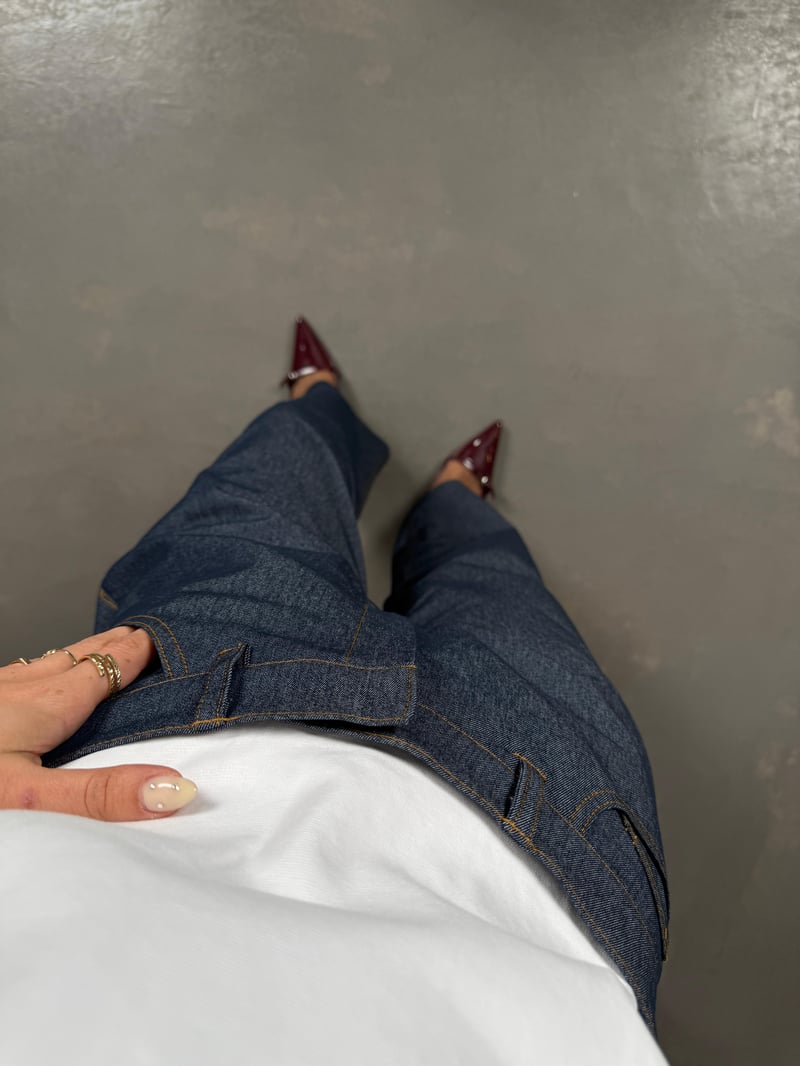 Nadin Blue Straight Denim Jeans