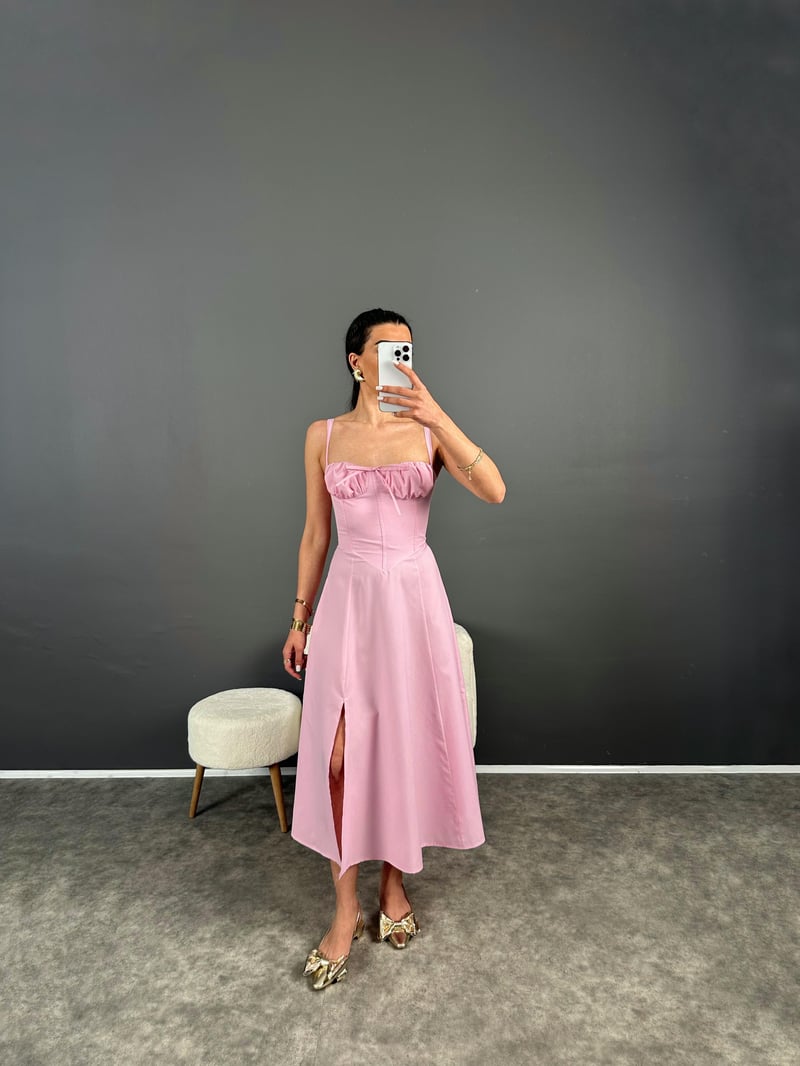 Pembe Pinterest Viral Elbise