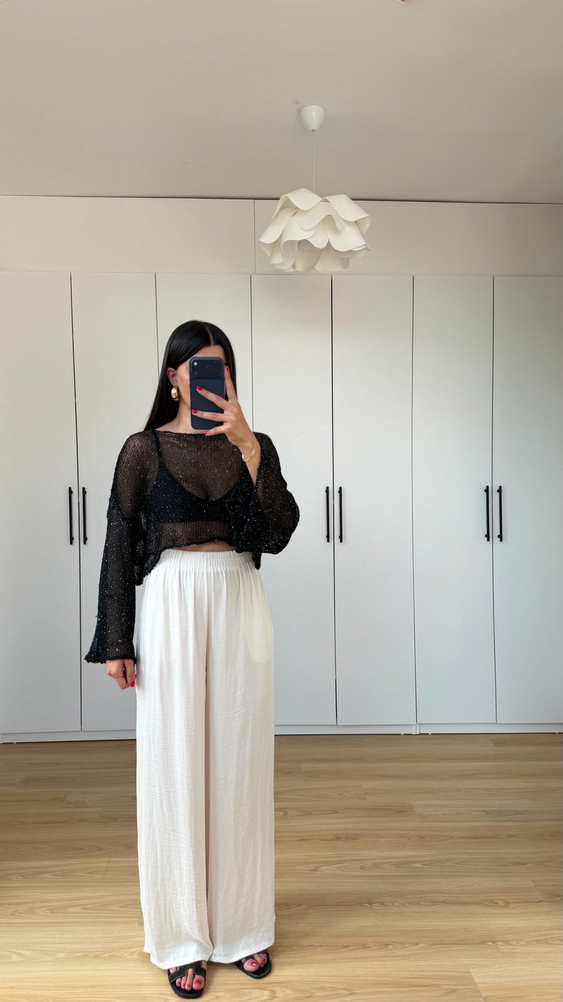 Taş Beli Lastikli Yumuşak Dokulu Premium Pantolon GAUS-01575