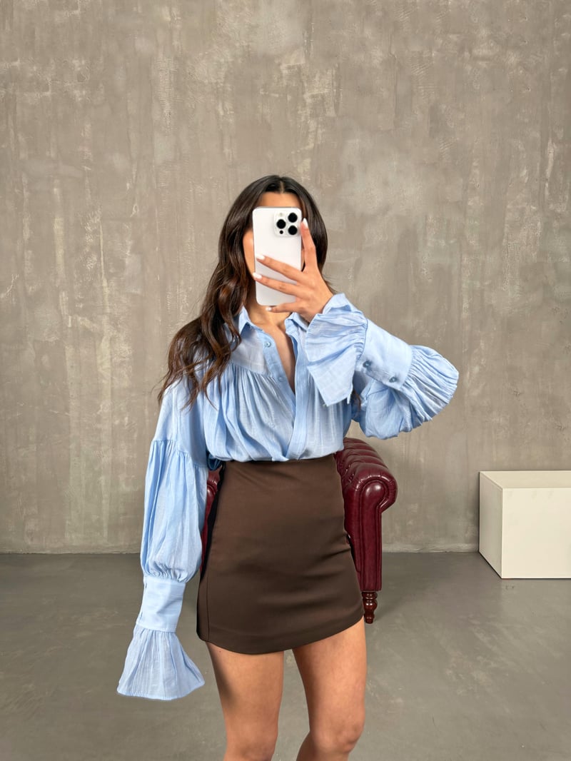 Echo Brown Equivalent Shorts Skirt