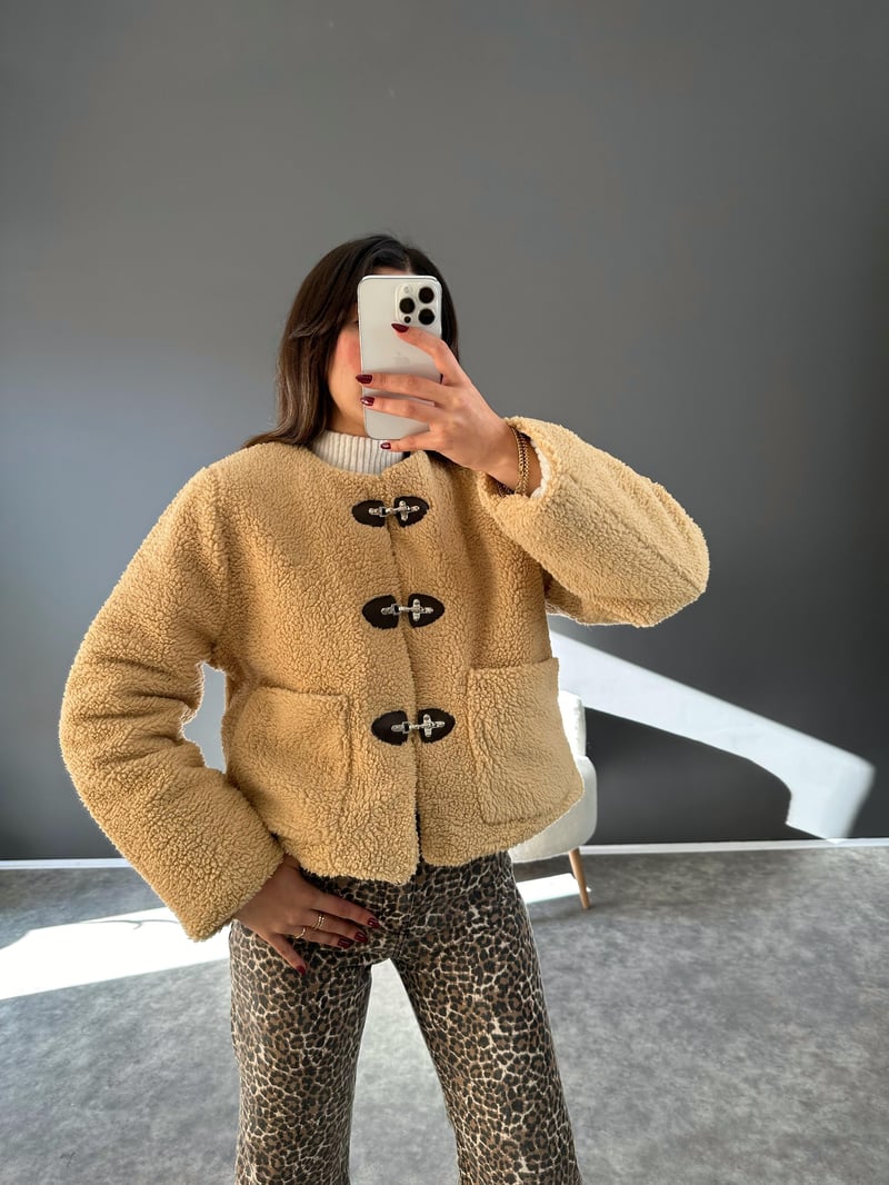 Sua Camel Astarlı Teddy Mont