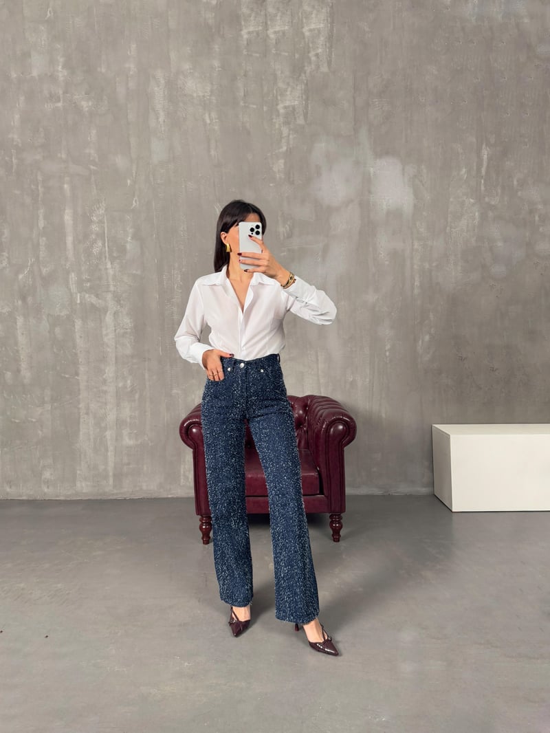 Moris Koyu Mavi ZR Model Straight Jean