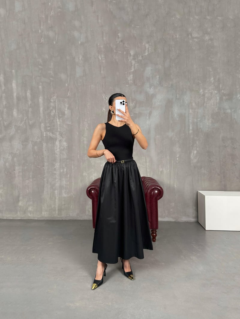 Nox Siyah Sıfır Kol Pinterest Elbise