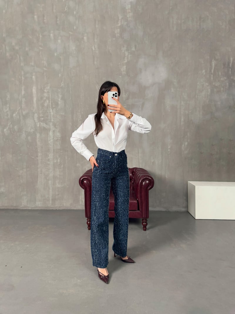 Moris Koyu Mavi ZR Model Straight Jean