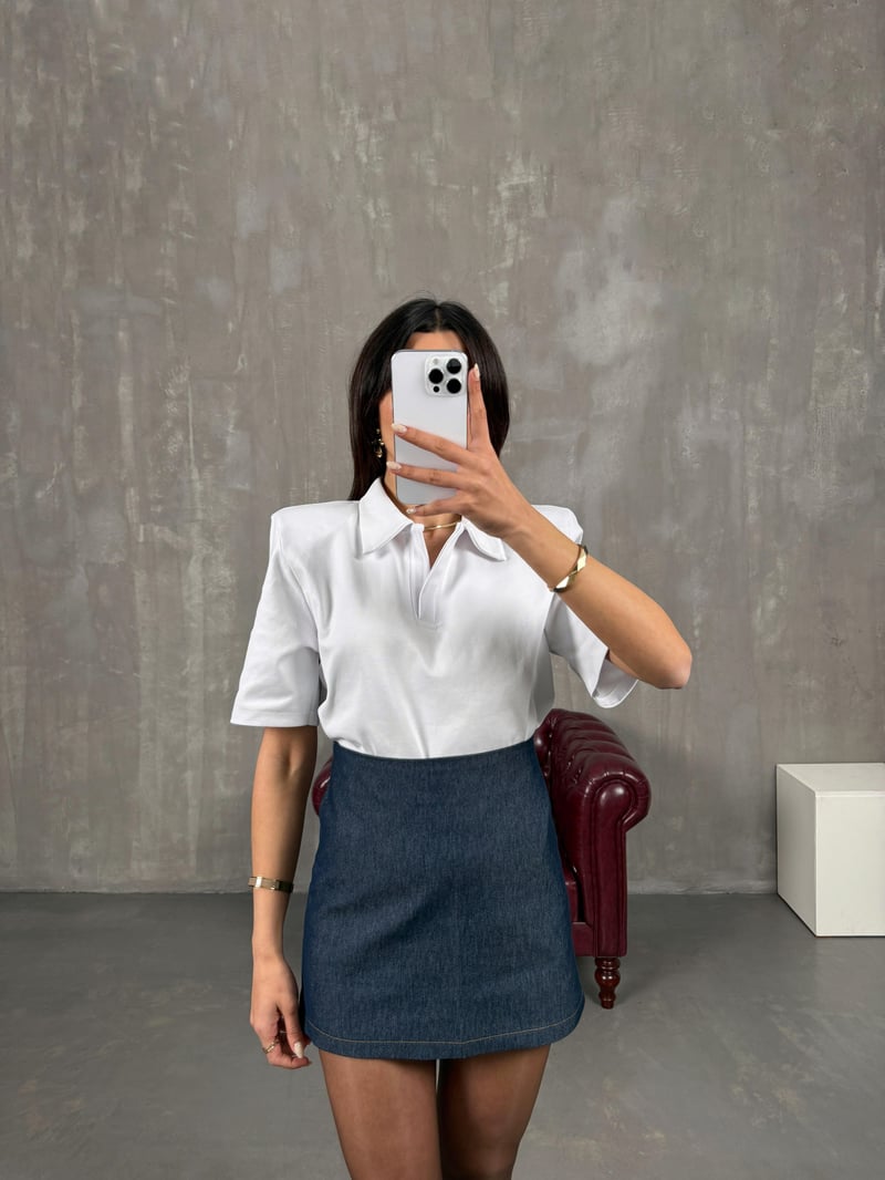 Nadin Blue Denim Skirt