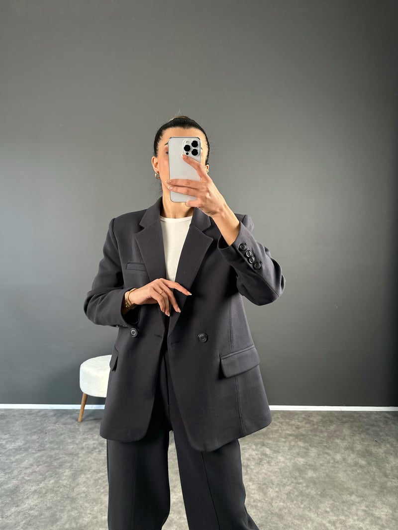 Kwie Füme Model Kumaş İkili Takım