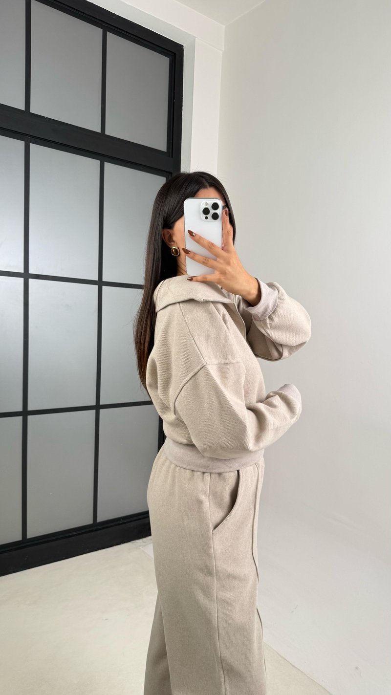 Taş Selanik Tshirtlü 3Lü Örme Takım GAUS-00154