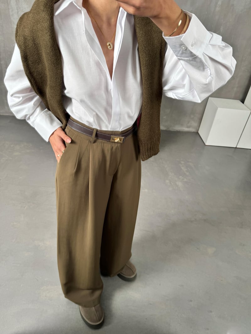 Desse Haki Bol Paça Pantolon