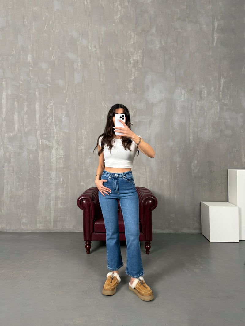 Shake Orta Mavi CS Muadil Flare Jean