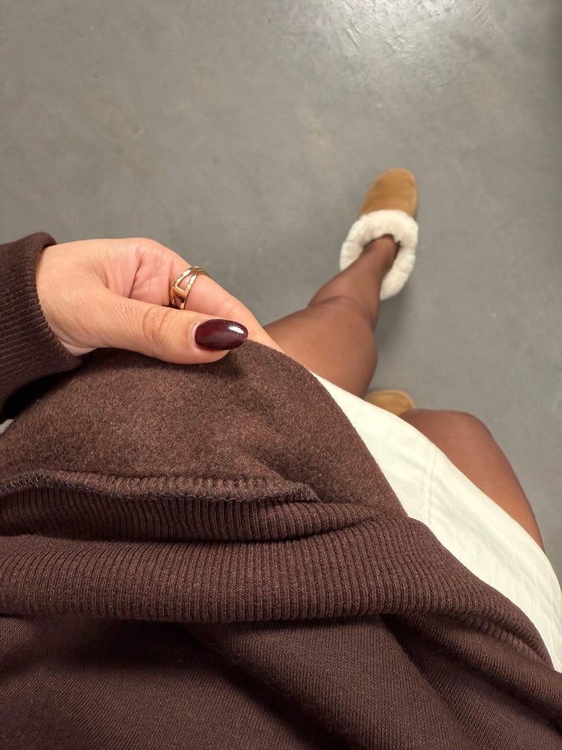 Juste Acı Kahve Yazı Baskılı Sweat