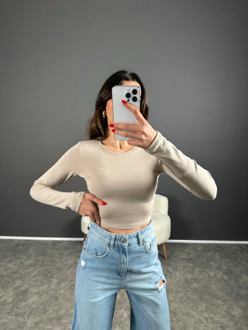 Vizon ZR Model Basic Uzun Kollu Crop