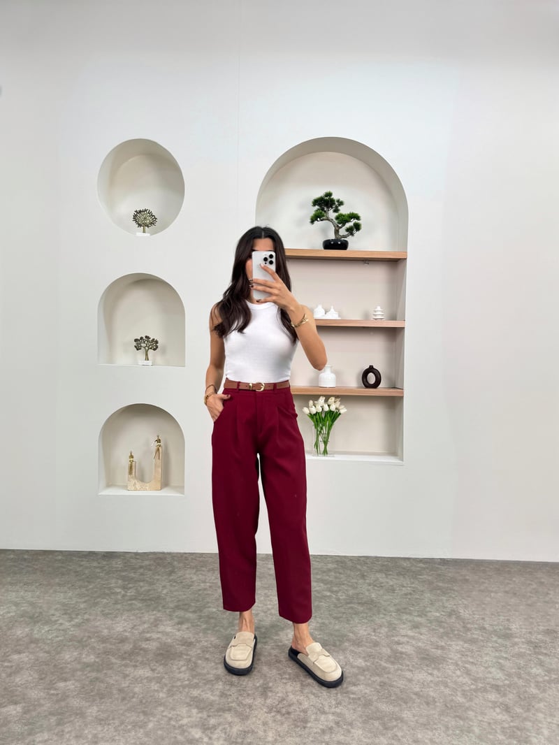 Aldo Bordo Kemerli Premium Havuç Pantolon