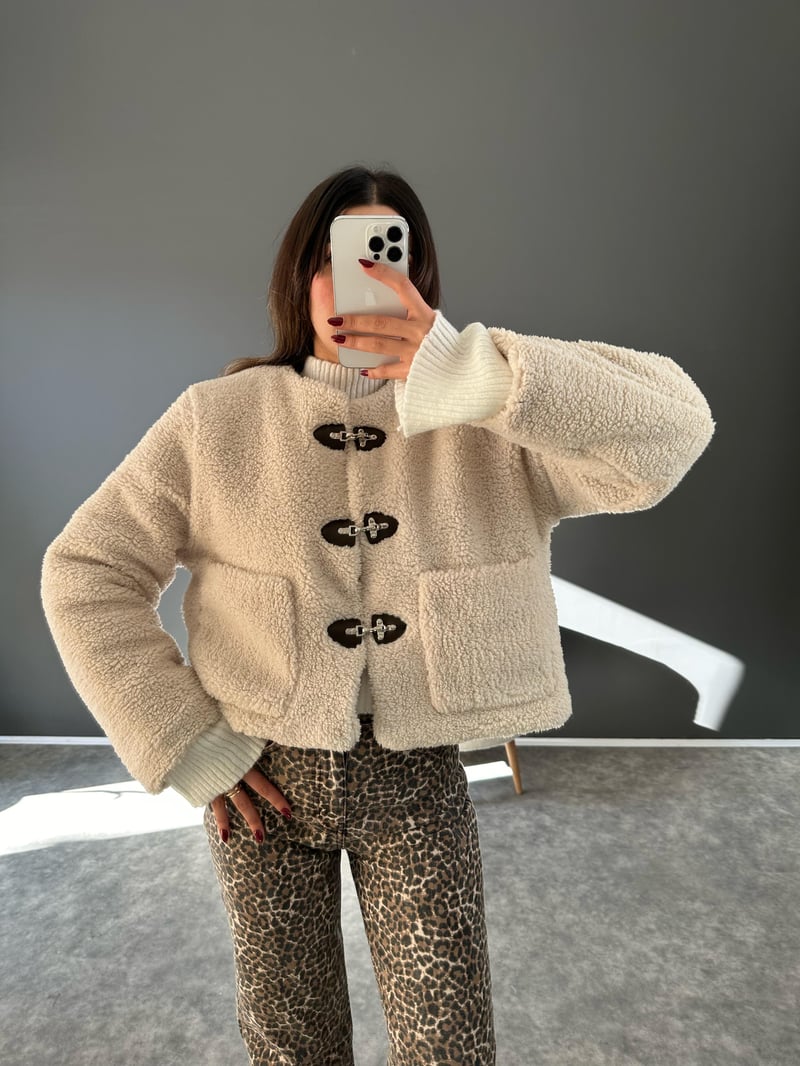 Sua Taş Astarlı Teddy Mont 