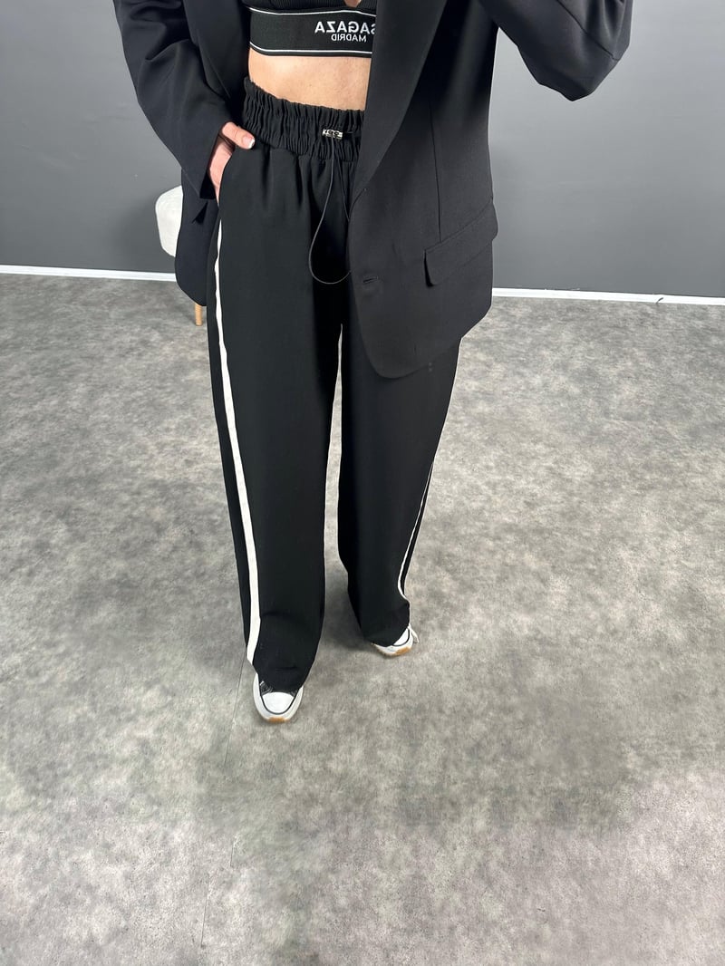 RY Premium Şeritli Blazer Ceket Pantolon Takım 