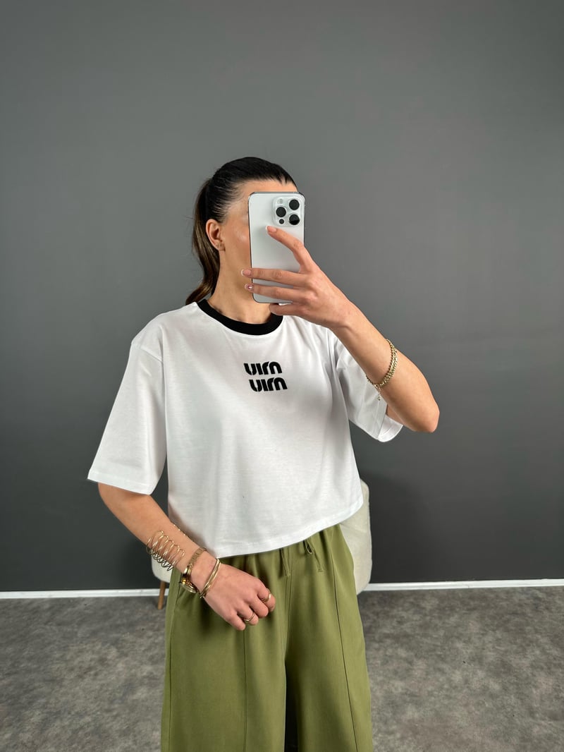 Premium Beyaz Baskılı Tshirt 