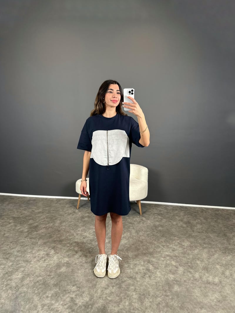 Tws Model Fermuarlı Tasarım Elbise 
