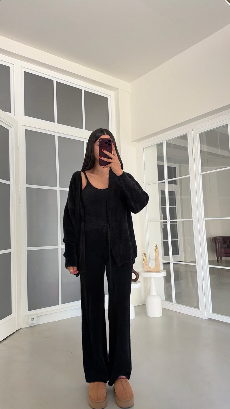 Siyah Yumuşak Dokulu Üçlü Premium Takım GAUS-02028 GAUS-02210