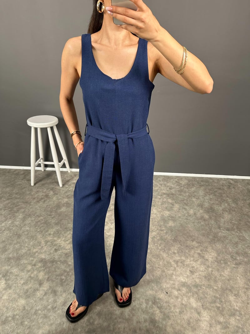 Korel Lacivert Keten Kemerli Tulum