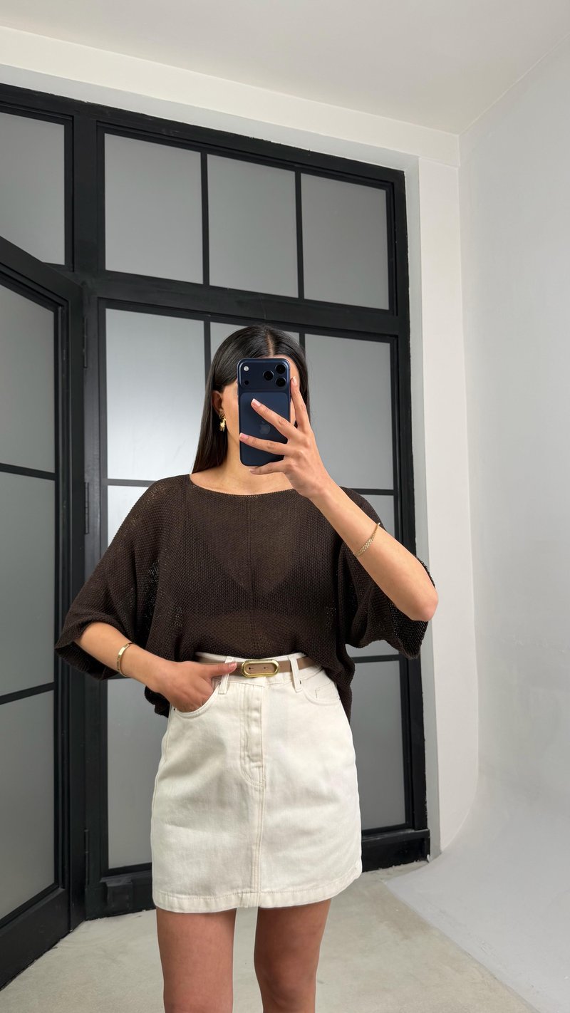 Krem Kemerli Kot Etek GAUS-01475