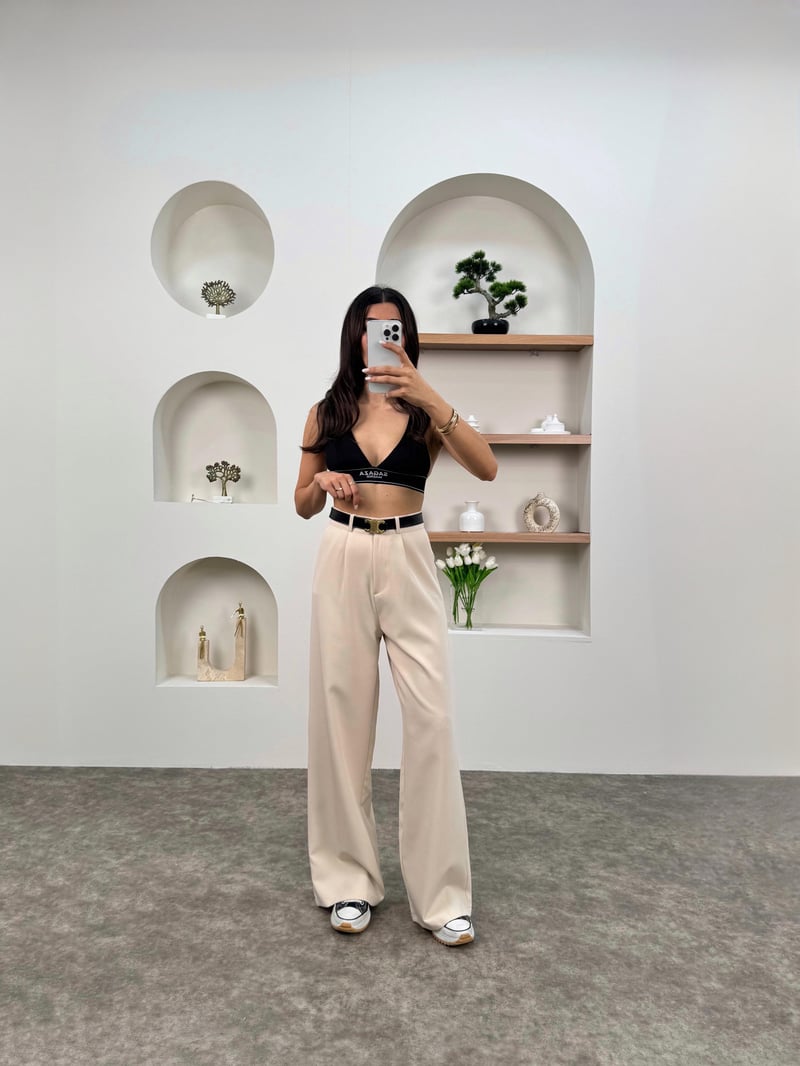 Hena Taş Palazzo Pantolon