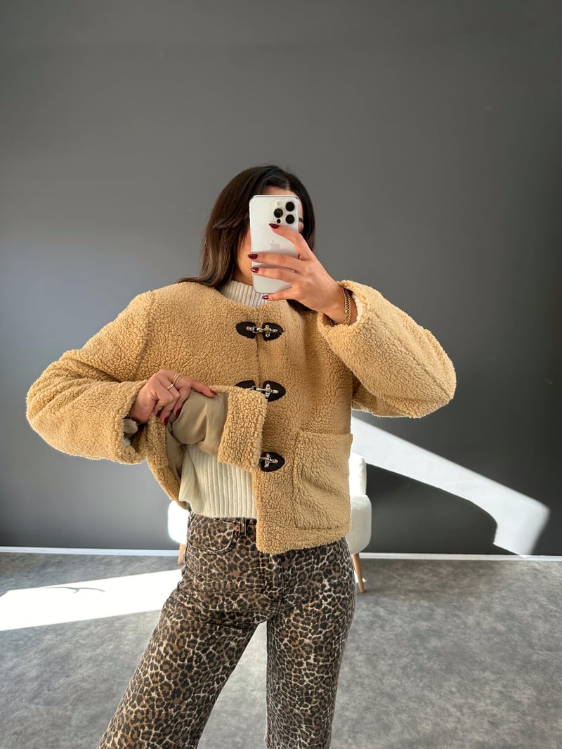 Sua Camel Astarlı Teddy Mont