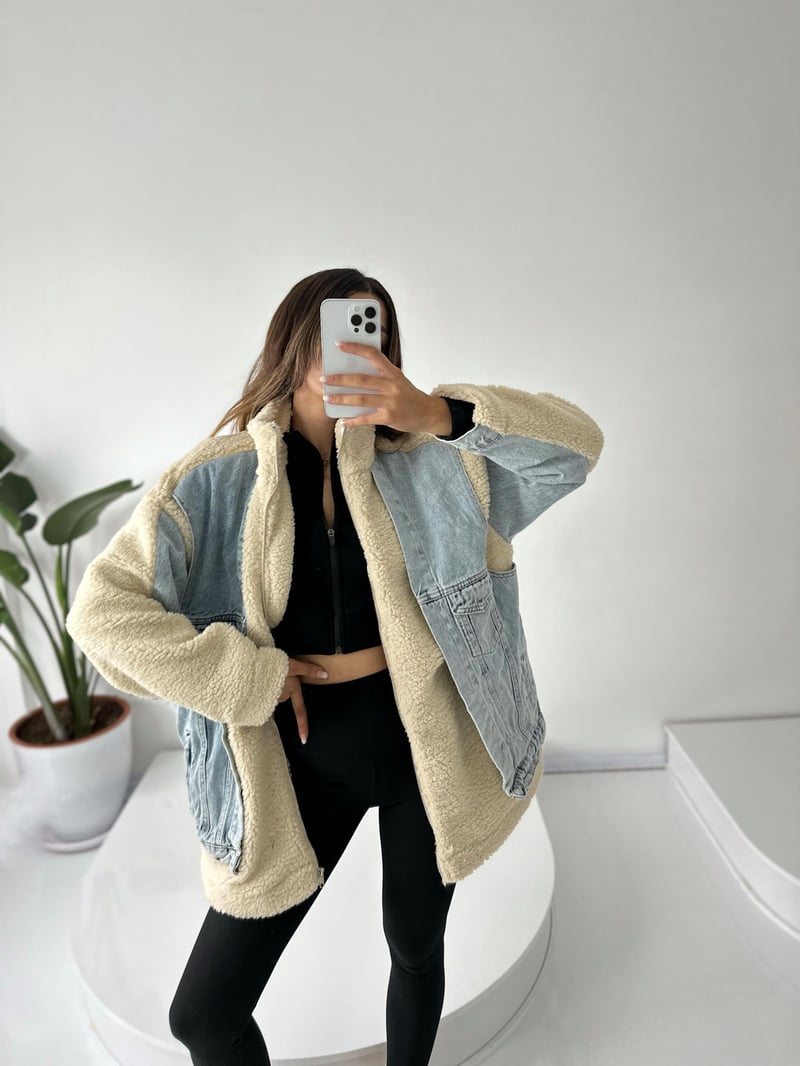Alicia Denim Kürklü Mont