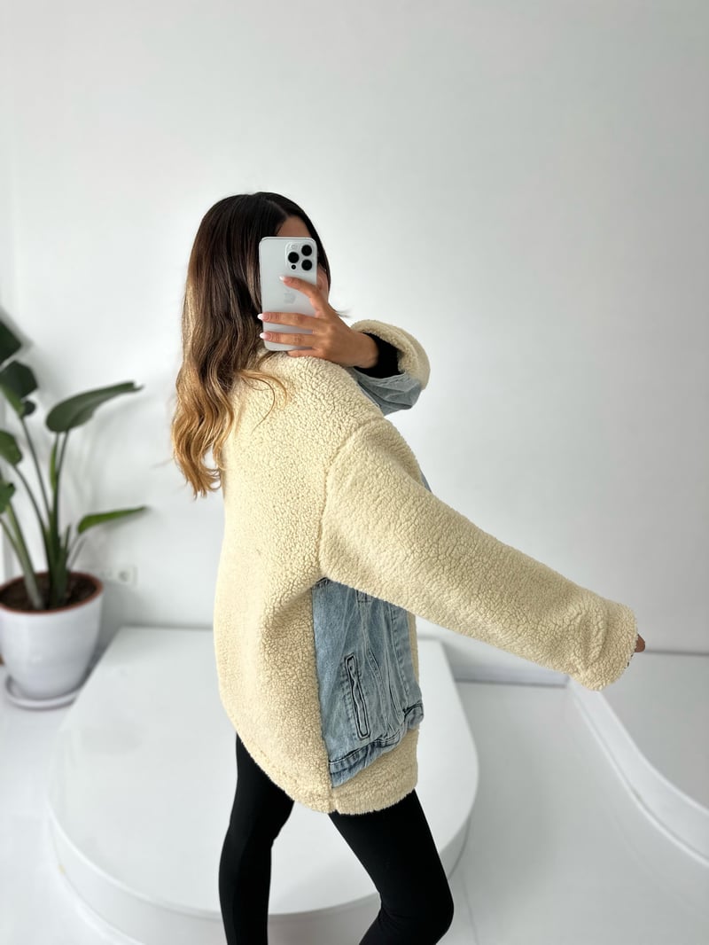 Alicia Denim Kürklü Mont