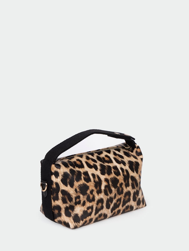 313 KANVAS ASKILI LEOPAR ÇITÇITLI ÇANTA LEOPAR 