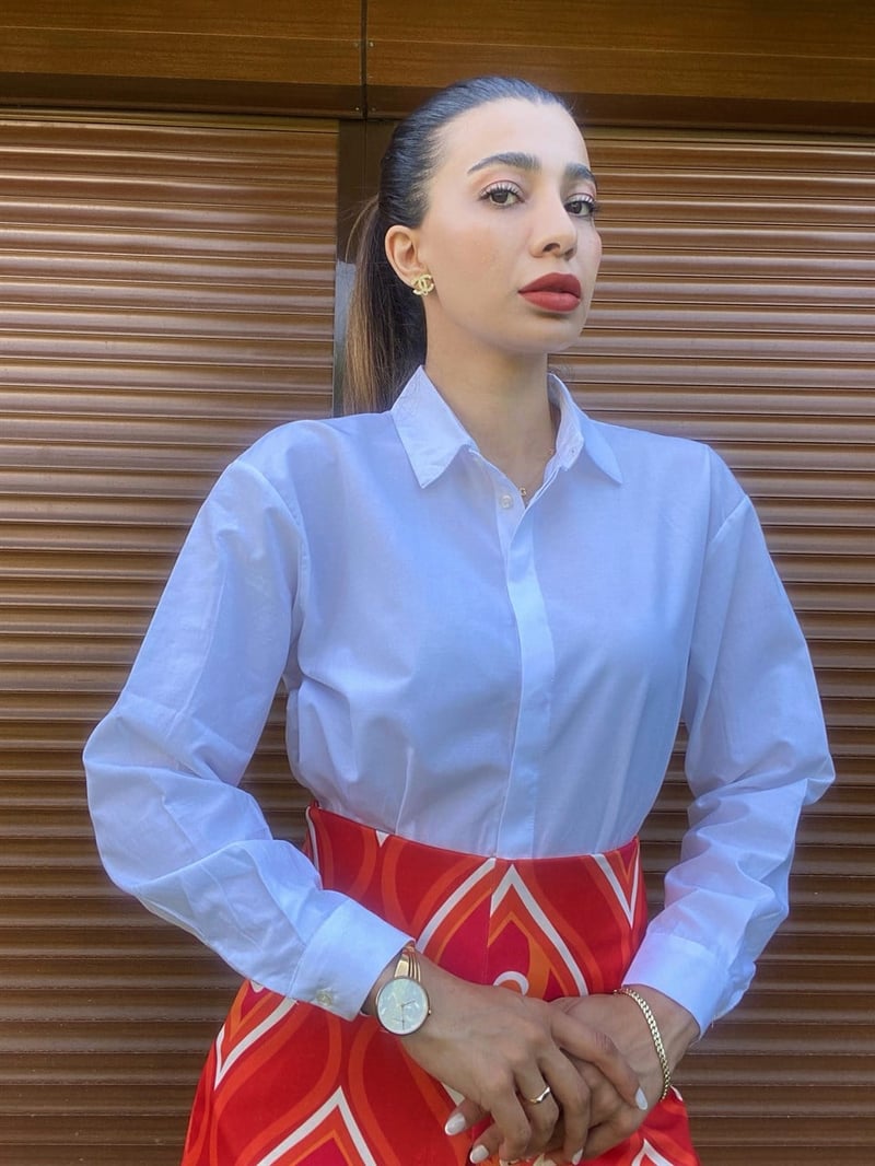 Beyaz Oversize Gömlek 