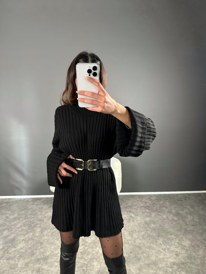 Bloody Siyah Oversize Pinterest Kazak 