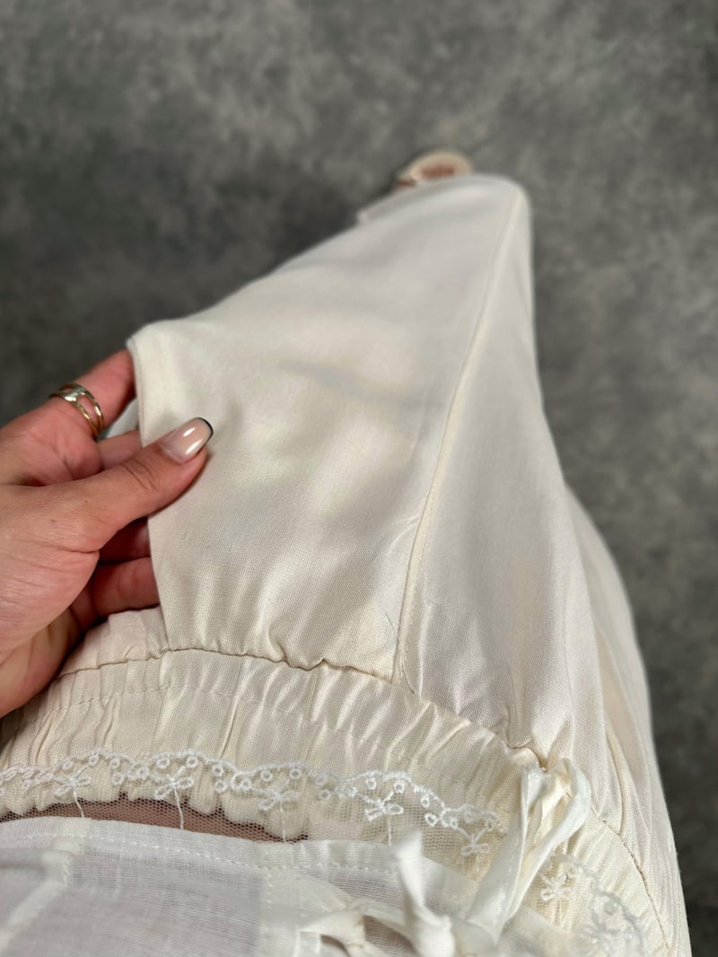 Nien Krem Tensel Kumaş Şalvar Pantolon