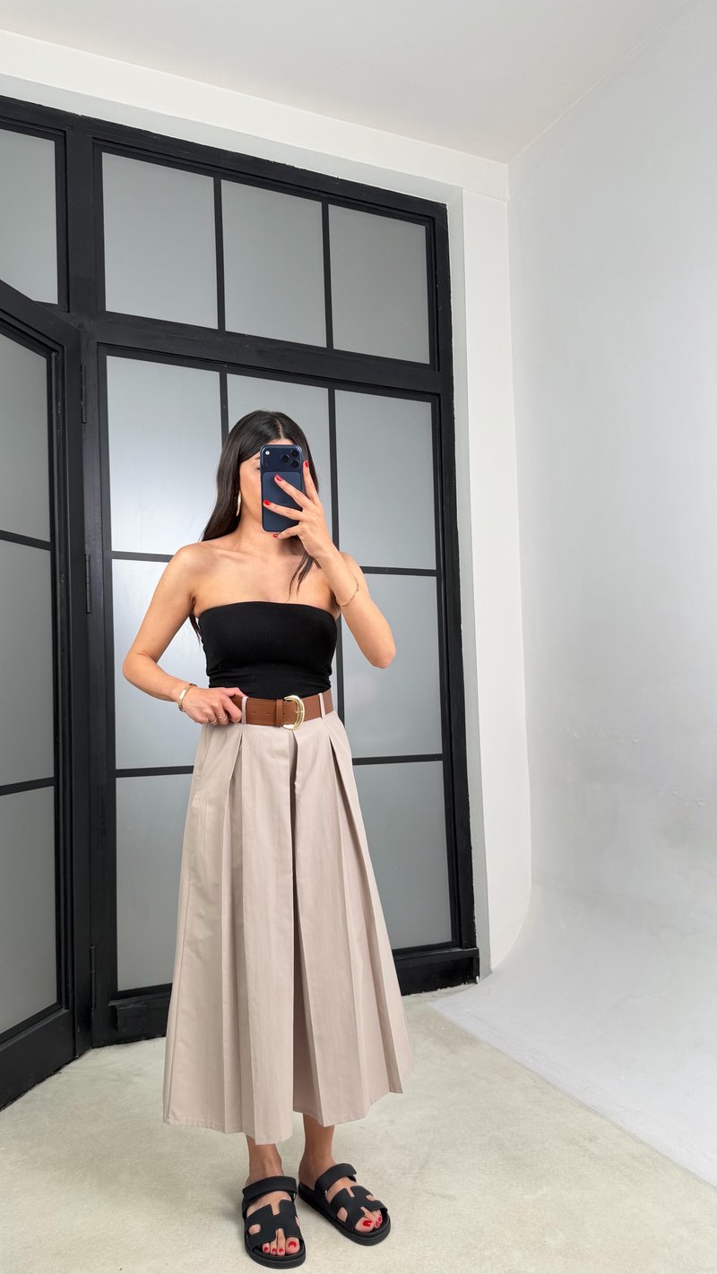 Taş Kemerli Etek Pantolon GAUS-01571