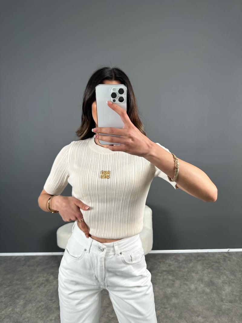 Ekru Triko Tshirt