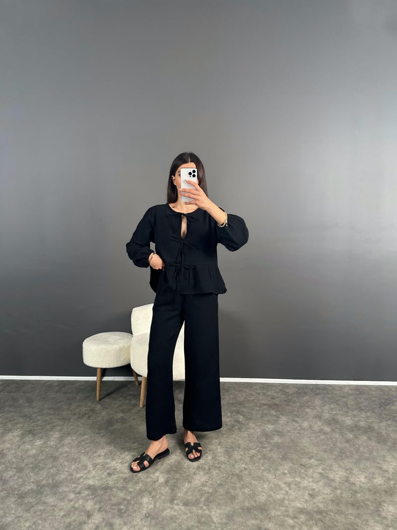 Meg Siyah Pinterest Müslin Takım