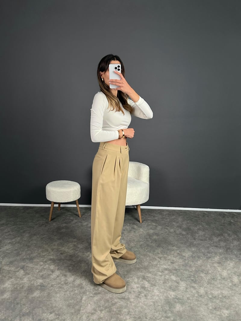 Noa Bej  Premium Palazzo Pantolon