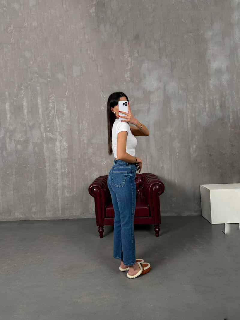 Edvin Açık Mavi Flare Jean