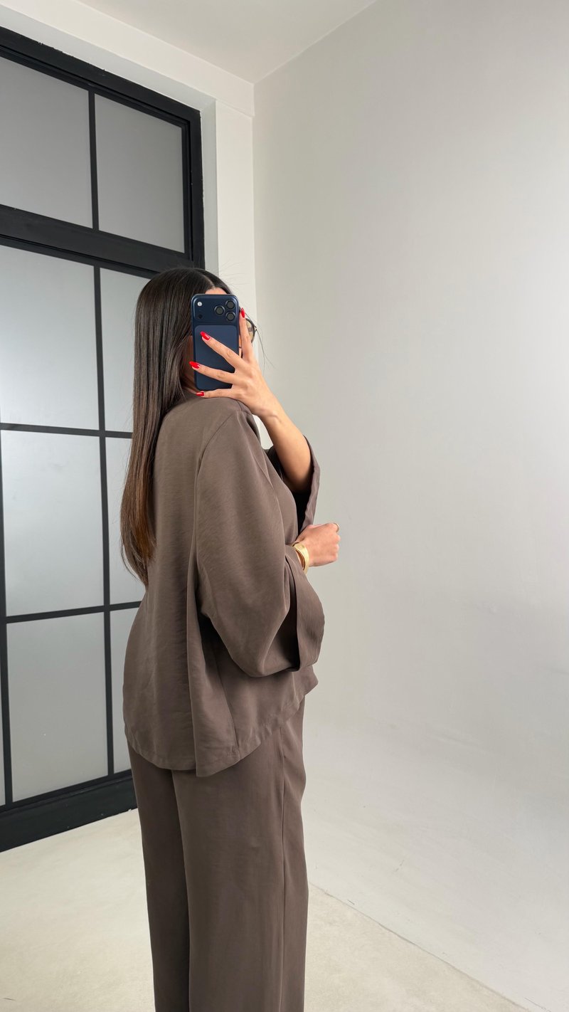 Kahve Püsküllü Muadil Modal Takım GAUS-00998