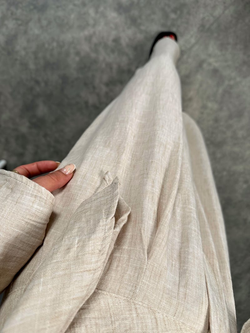 Libens Taş Crop Bol Paça Pantolon Takım