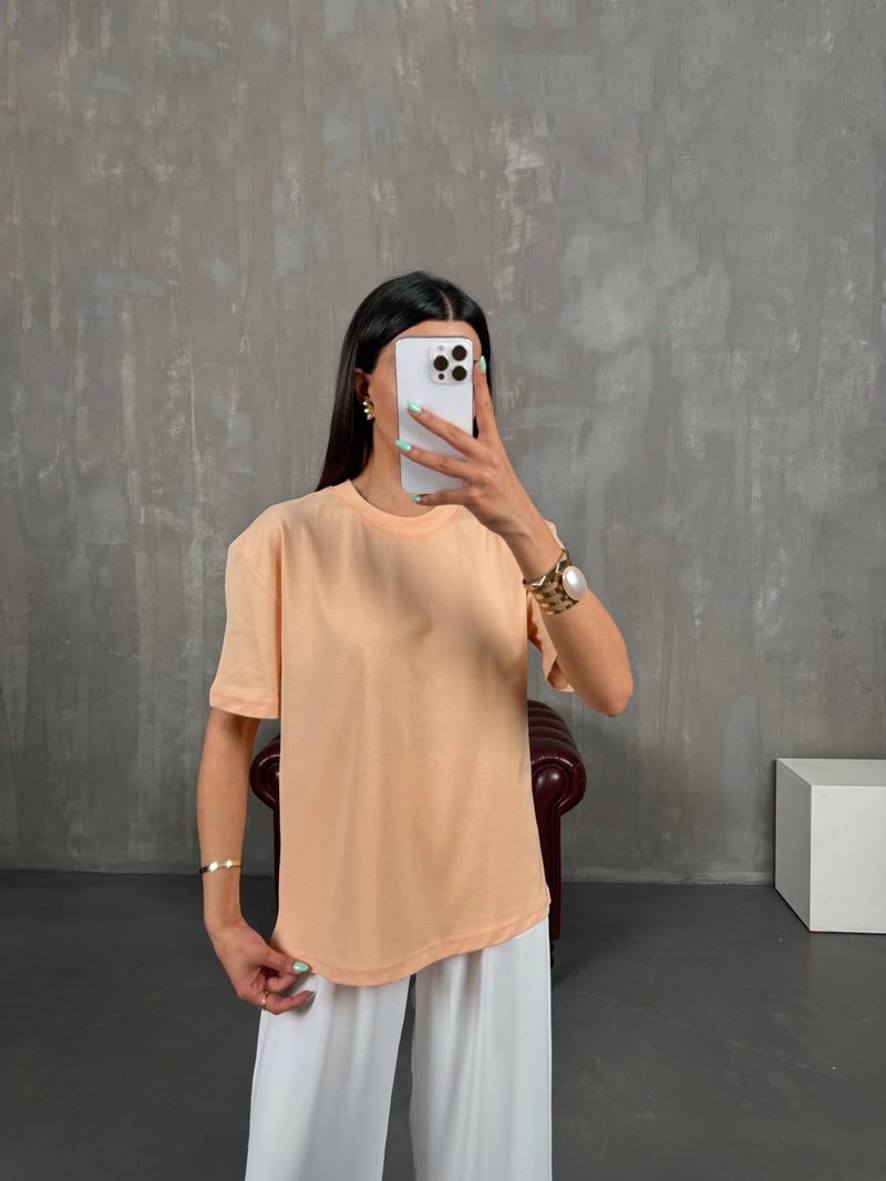 Somon Bisiklet Yaka Tshirt Gaus00250