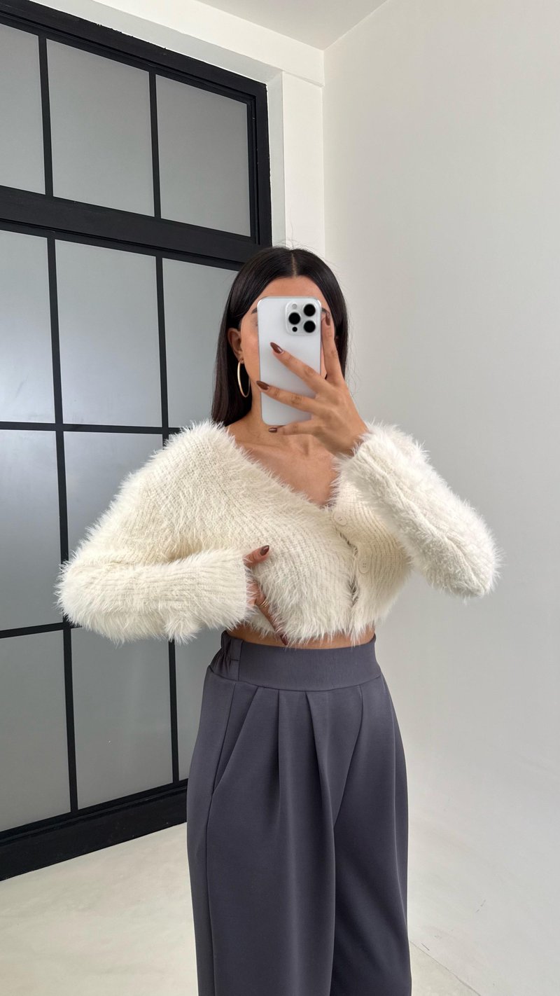 Antrasit Beli Lastikli Modal Kumaş Şalvar Pantolon GAUS-00210