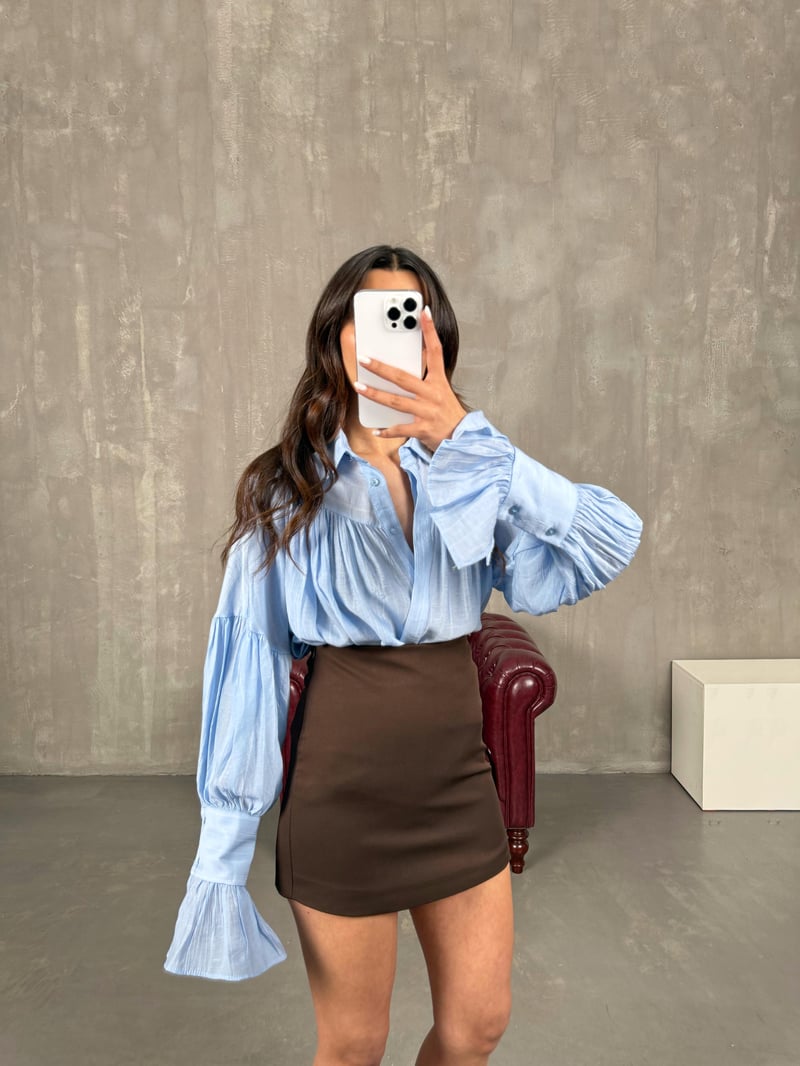 Echo Brown Equivalent Shorts Skirt