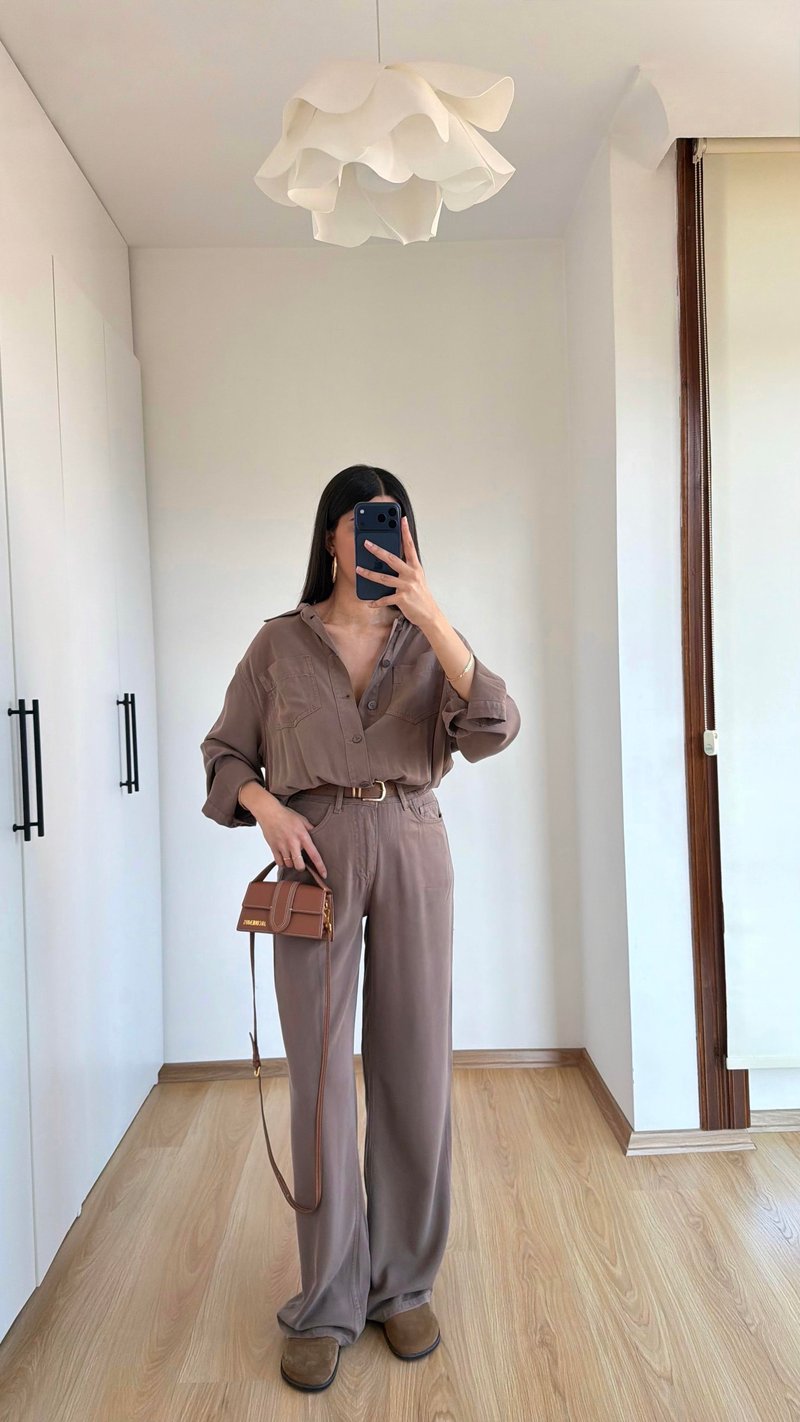 Vizon Beli Lastikli Tencel Denim Tulum GAUS-01394